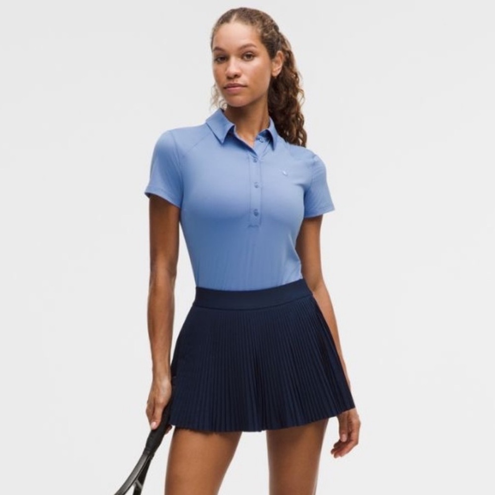 Lululemon Quick Dry Short Sleeve Polo Tennis Shirt - Picture 9 of 11